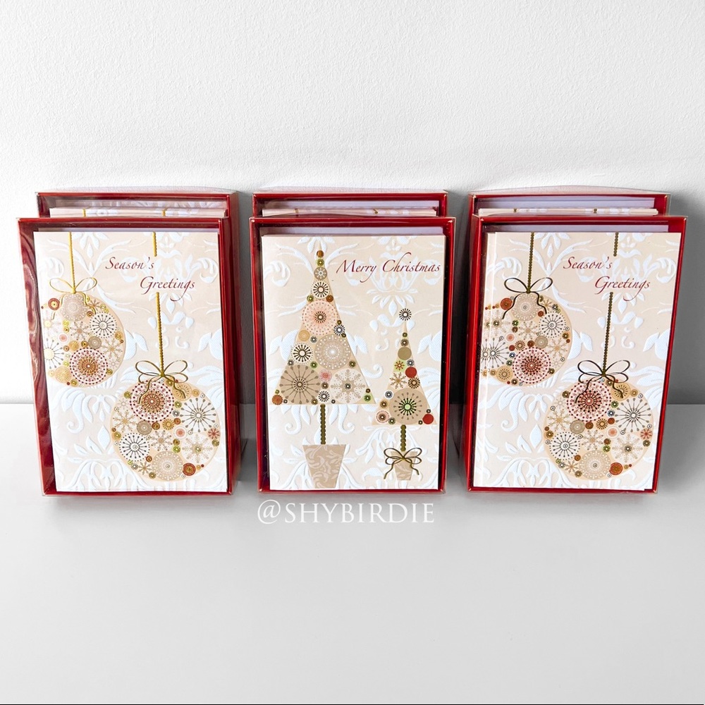 NEW Chapters Indigo - Lot of 90 Christmas Cards - 6 Sets of Boxed Holiday Cards